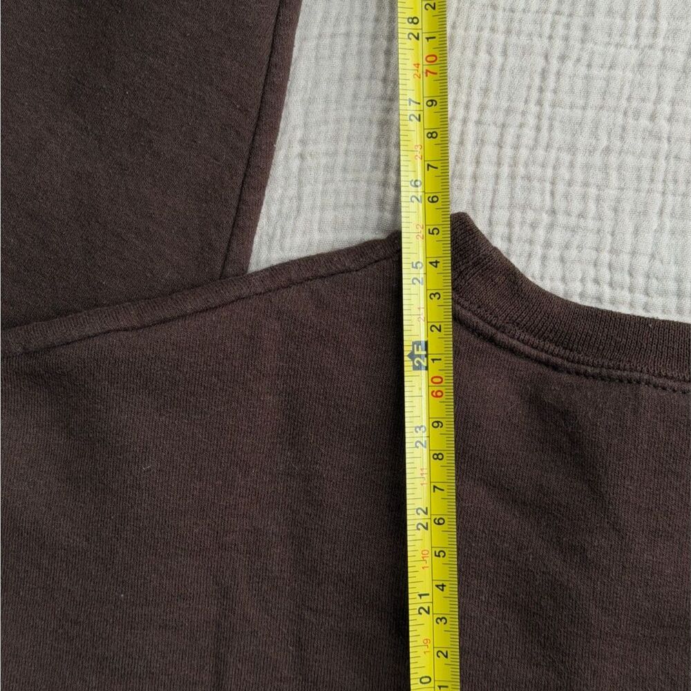 Vintage Dunkin Donuts Brown Long Sleeve Jerzees Nublend Crewneck Sweatshirt M - Picture 2 of 4